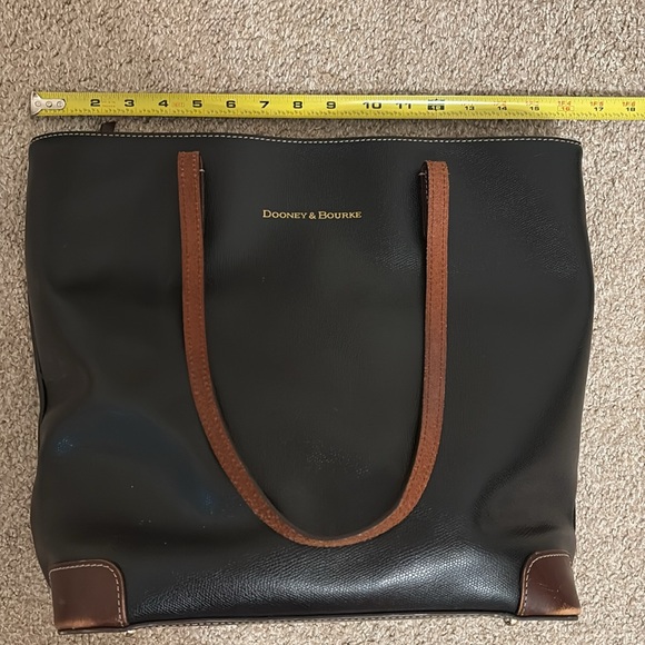 Dooney & Bourke Black and Brown Tote Bag - Picture 5 of 9